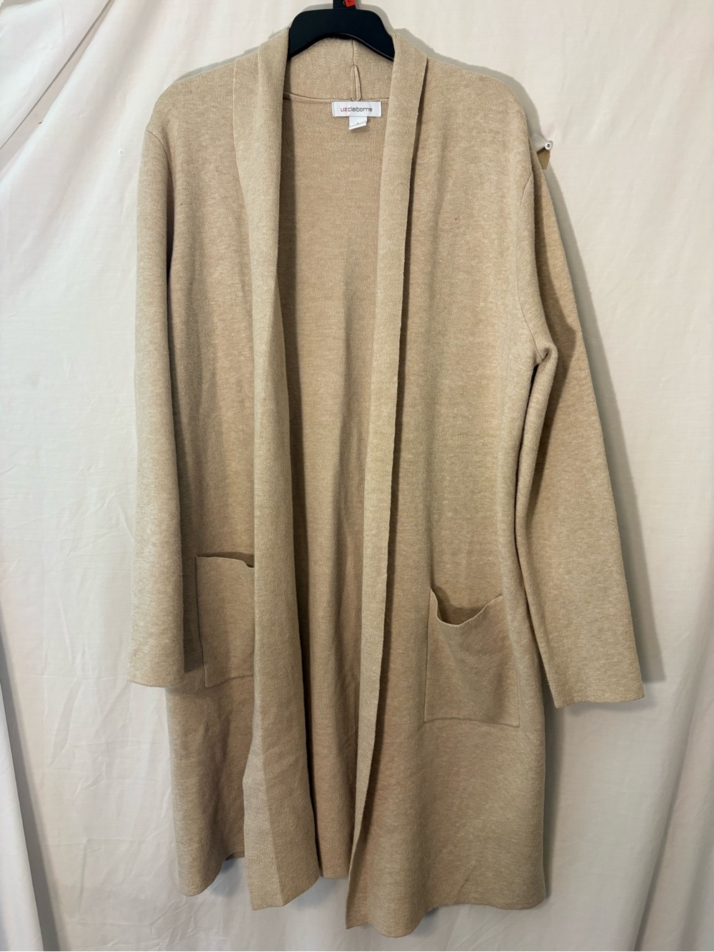 Liz Claiborne Light Beige Knit Cardigan